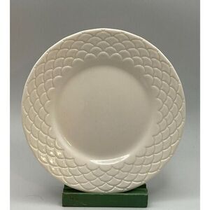 Arcopal Romane Ivory Salad Plate (s) Mermaid‎ Fish Scale Rim